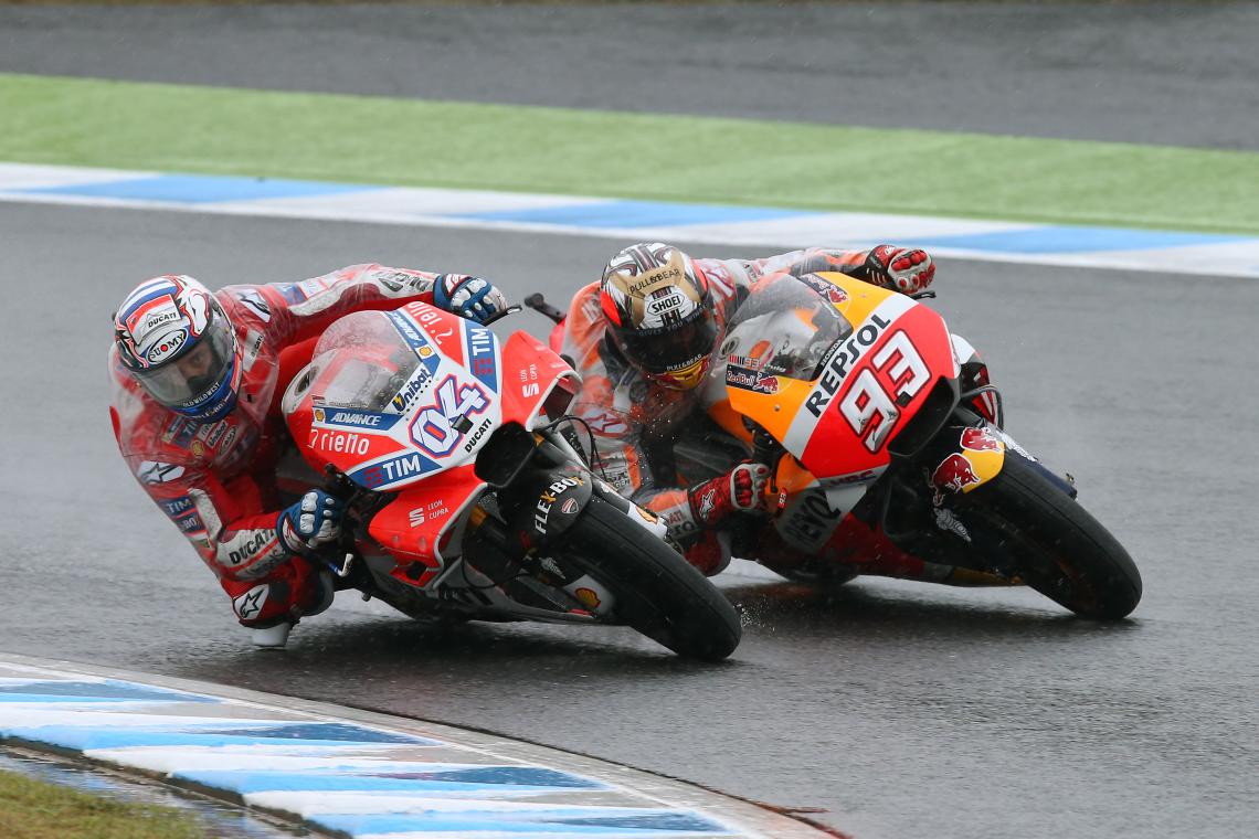 Dovizioso y Márquez protagonizaron una gran batalla.