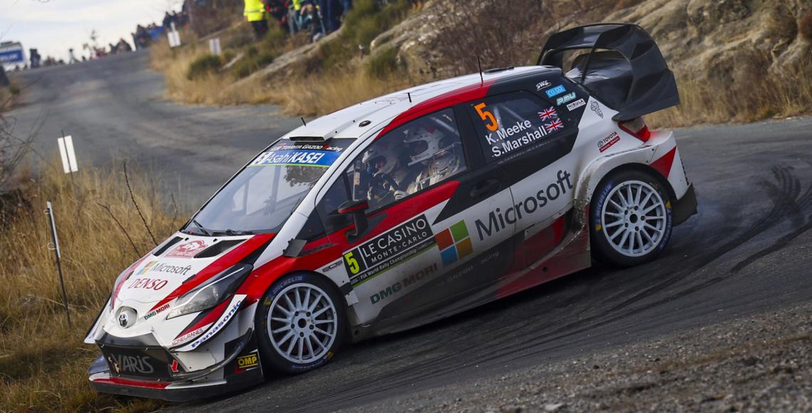 Meeke en Montecarlo, su primer rally junto a Toyota.